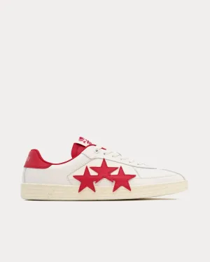 Pacific White / Varsity Red Low Top Sneakers