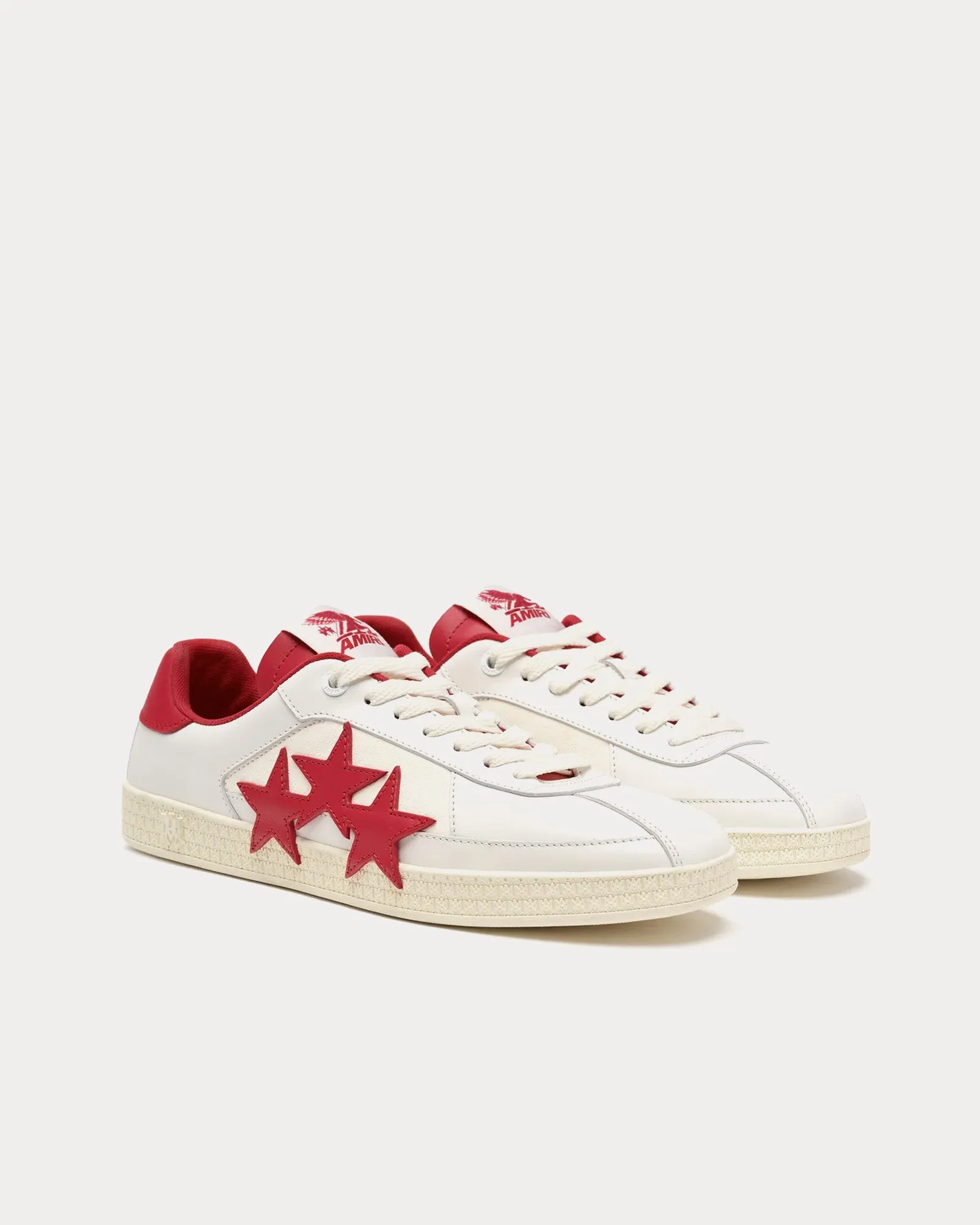 Pacific White / Varsity Red Low Top Sneakers