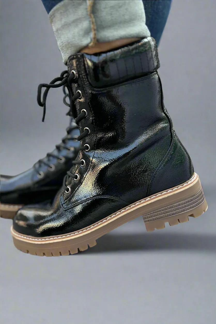 Pierre Combat Boots - Black