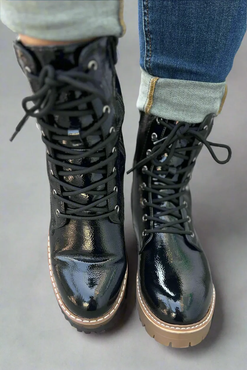 Pierre Combat Boots - Black