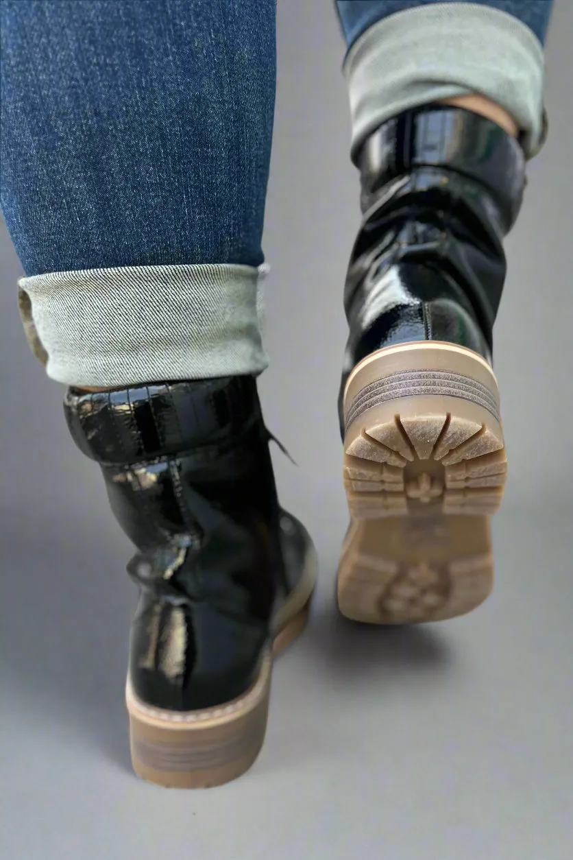 Pierre Combat Boots - Black