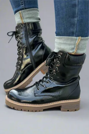 Pierre Combat Boots - Black