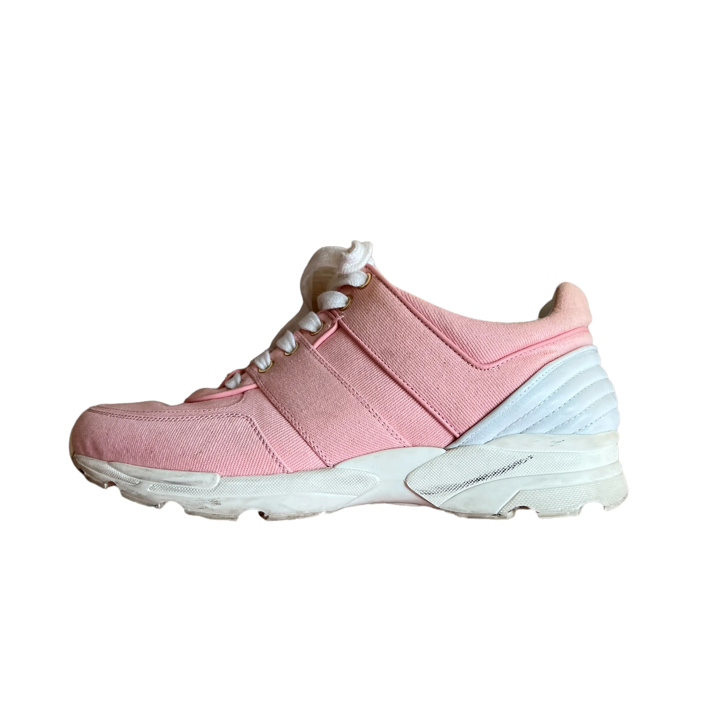 Pink Logo Athletic Sneakers - 9.5