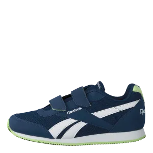 Royal Classic Jog 2 2V Washed Blue/White/Lime Glow