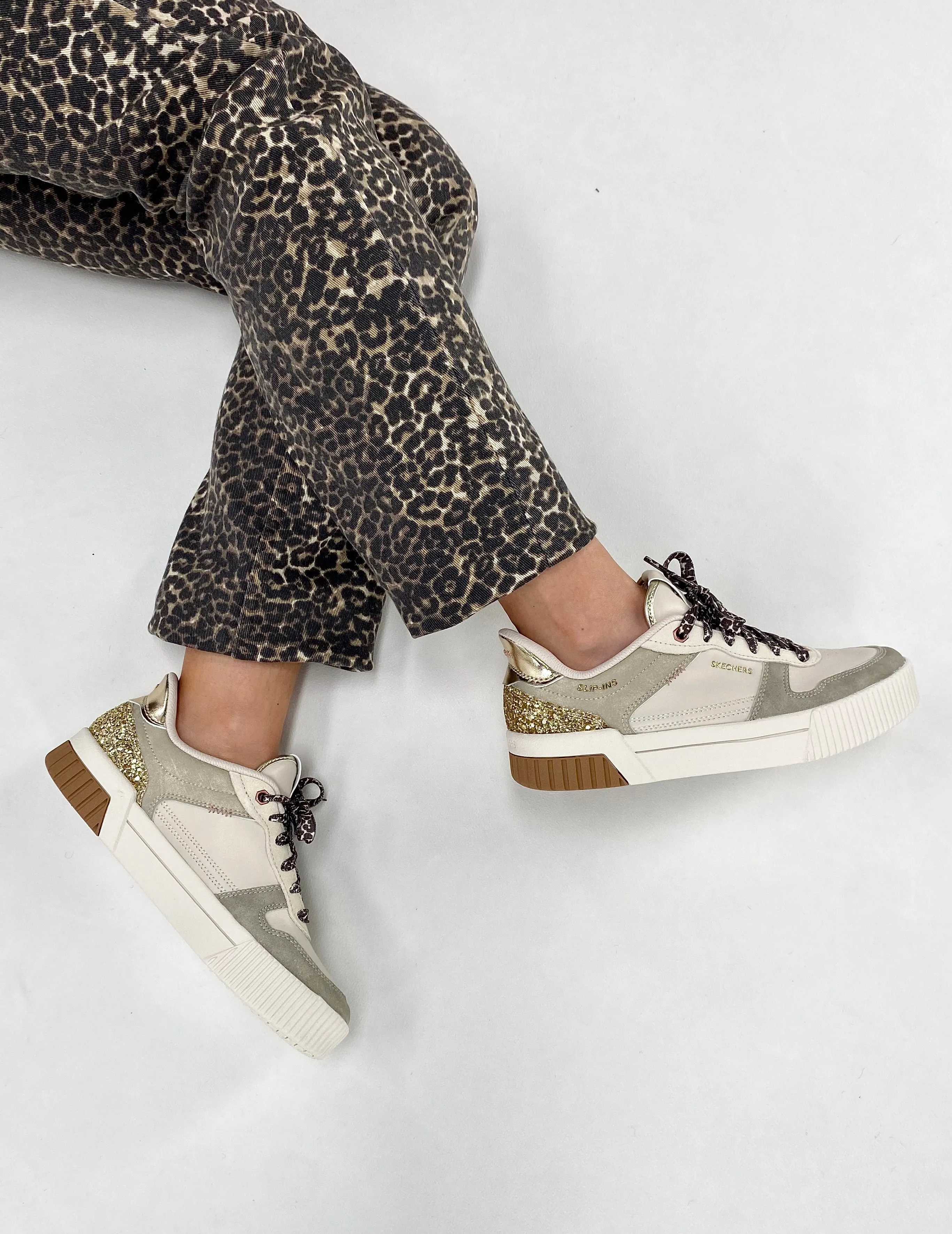 Skechers Jade Sneaker Natural Gold