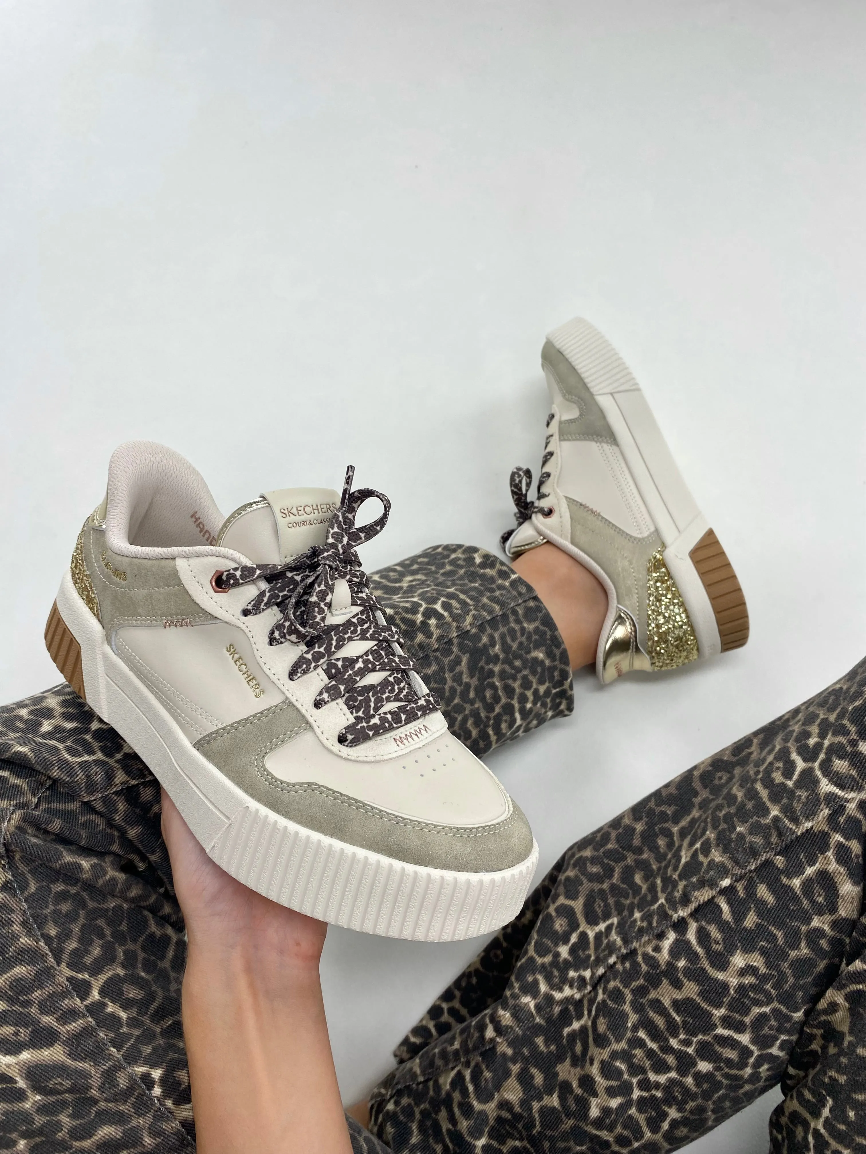 Skechers Jade Sneaker Natural Gold