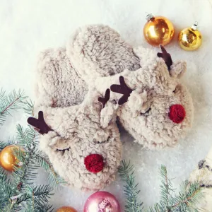 Sleepy Reindeer Slippers