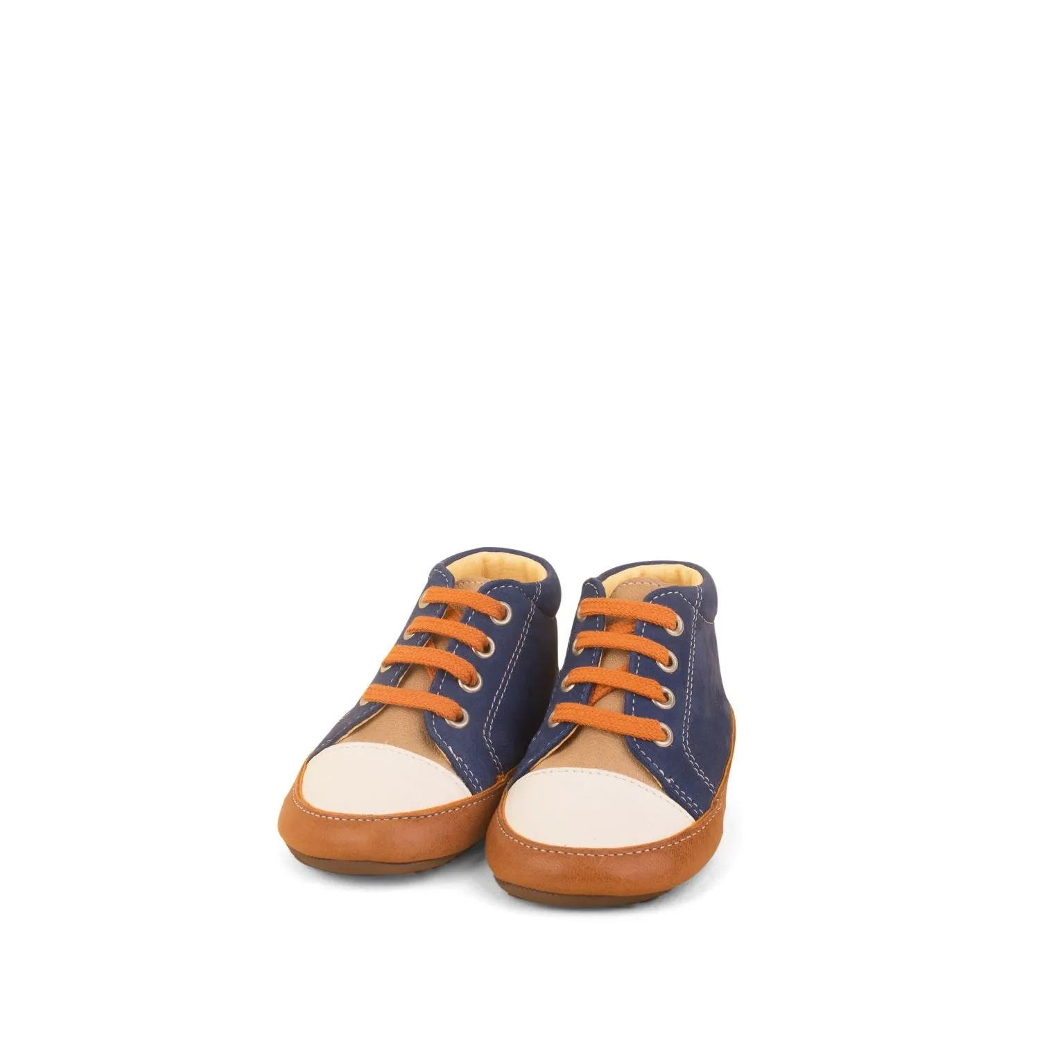 Sneaker Booties - Blue & Orange