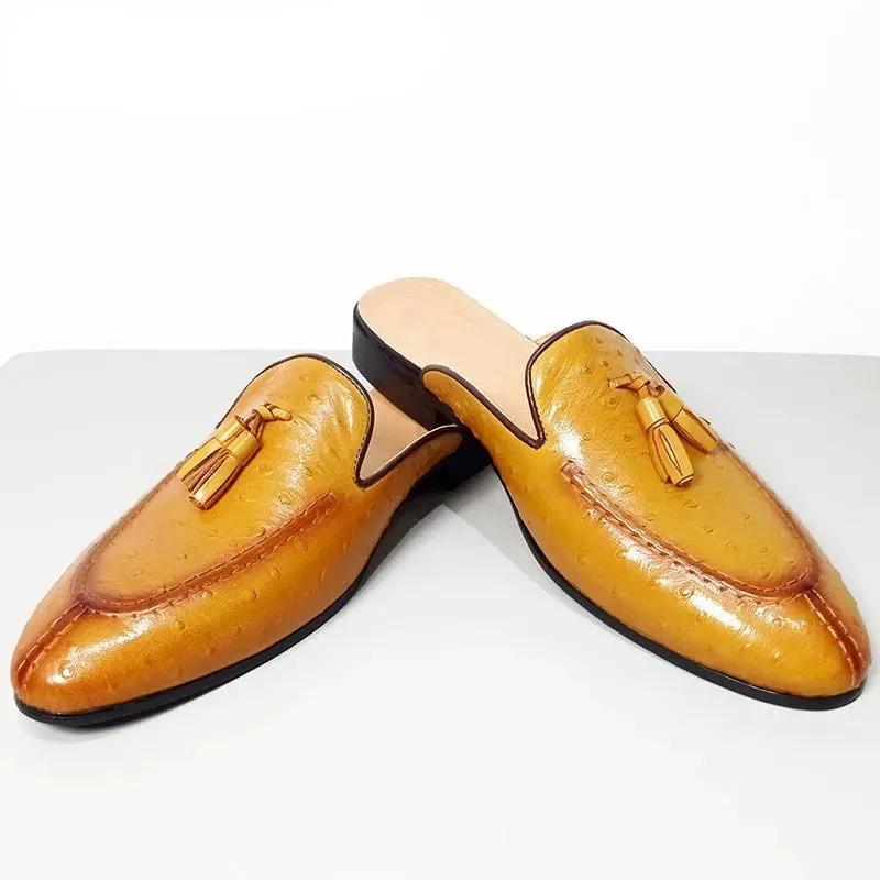 Split Toe Tassels Men's Mules