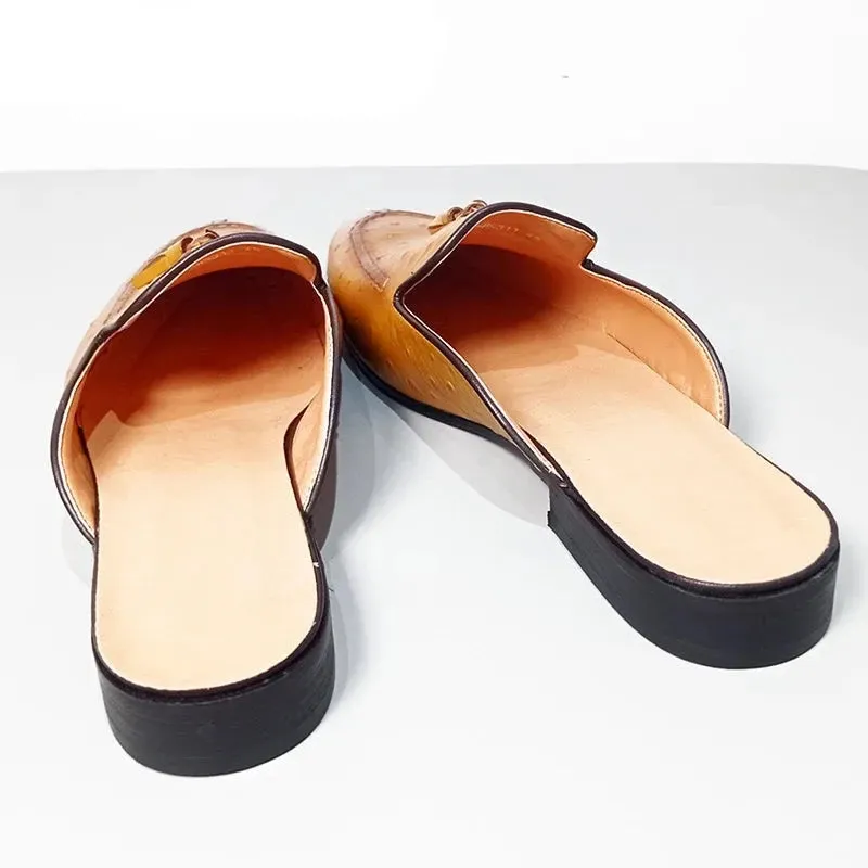 Split Toe Tassels Men's Mules