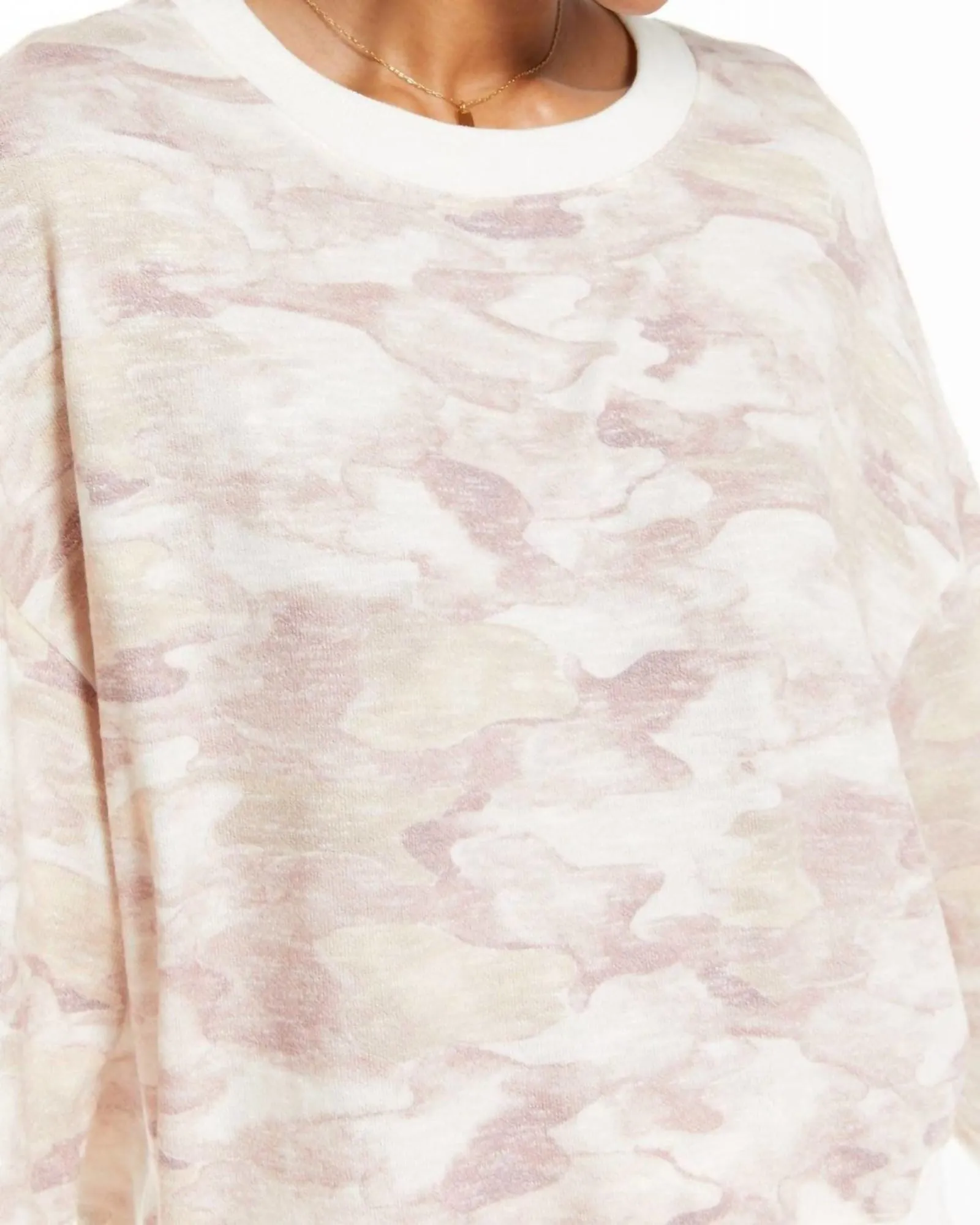 Watercolor Camo Loungewear Set in Bone | Bone