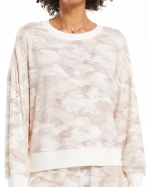 Watercolor Camo Loungewear Set in Bone | Bone