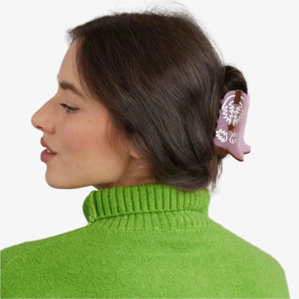 Western Boots Hair Claw Clip