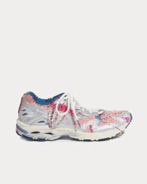 x Kuon Wave Rider 10 Silver / Pink / Blue Low Top Sneakers
