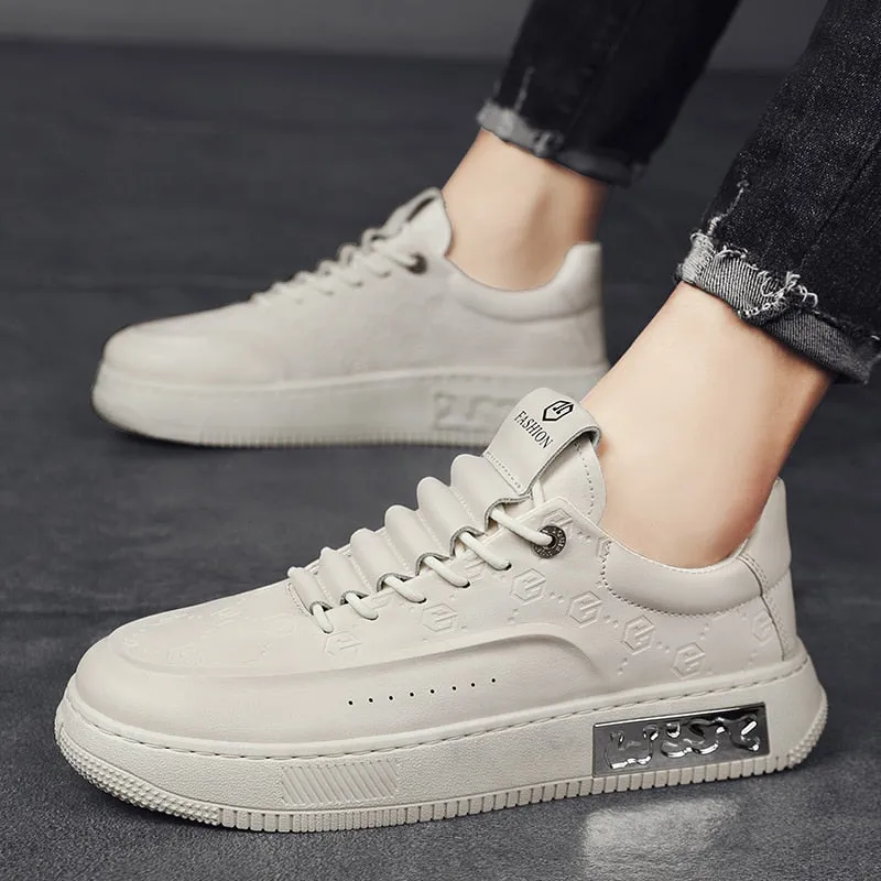 xiangtuibao  Men Shoes Casual Male Sneakers Leather Outdoor Walking Fashion Platform Comfort Designer Luxury Flat Retro Slip On Loafers