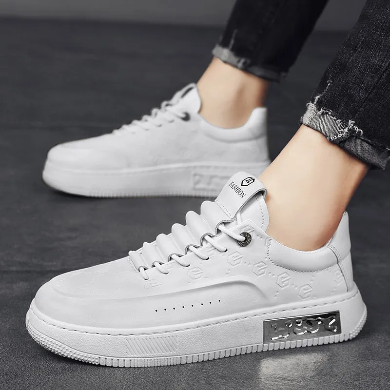 xiangtuibao  Men Shoes Casual Male Sneakers Leather Outdoor Walking Fashion Platform Comfort Designer Luxury Flat Retro Slip On Loafers
