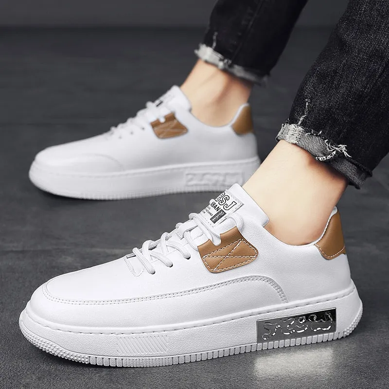 xiangtuibao  Men Shoes Casual Male Sneakers Leather Outdoor Walking Fashion Platform Comfort Designer Luxury Flat Retro Slip On Loafers