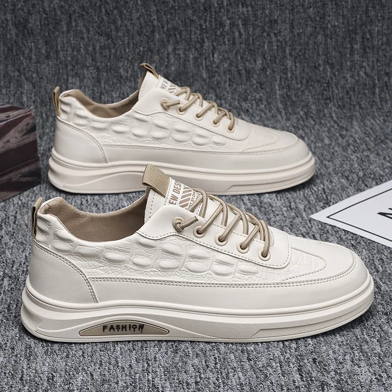 xiangtuibao  Men Shoes Casual Male Sneakers Leather Outdoor Walking Fashion Platform Comfort Designer Luxury Flat Retro Slip On Loafers