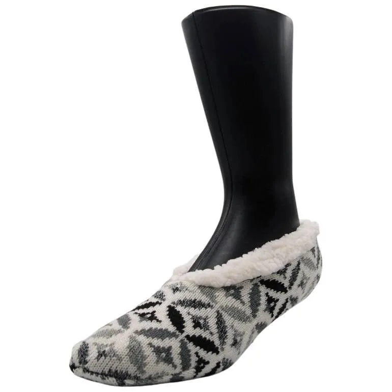 Yaktrax Women’s Cabin Slippers, Geombre Black/White (3-8 UK / 35-41 EU)
